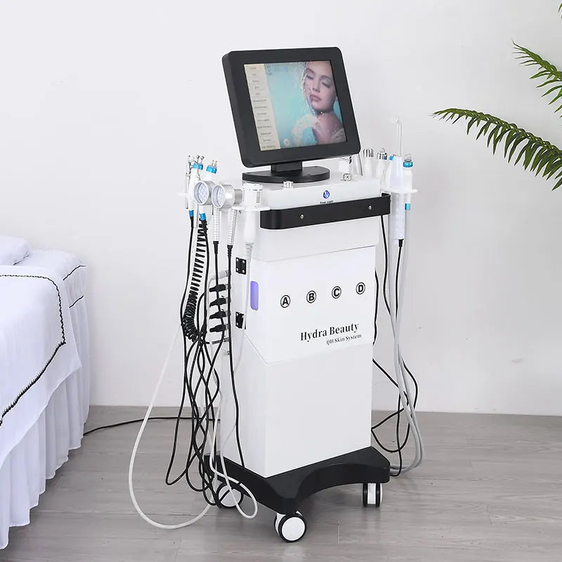 14 in 1 Oxygen Jet Hydro Microdermabrasion Oxygen Jet Aqua Hydrofacial Skin Care Cleaning Hydra Dermabrasion Facial Machine