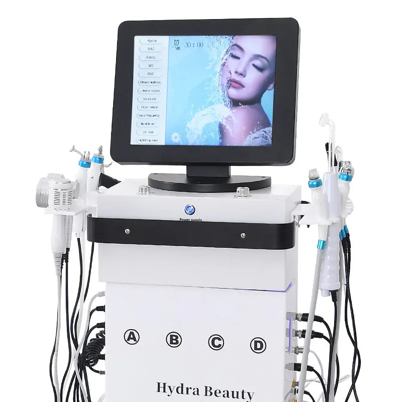 14 in 1 Oxygen Jet Hydro Microdermabrasion Oxygen Jet Aqua Hydrofacial Skin Care Cleaning Hydra Dermabrasion Facial Machine