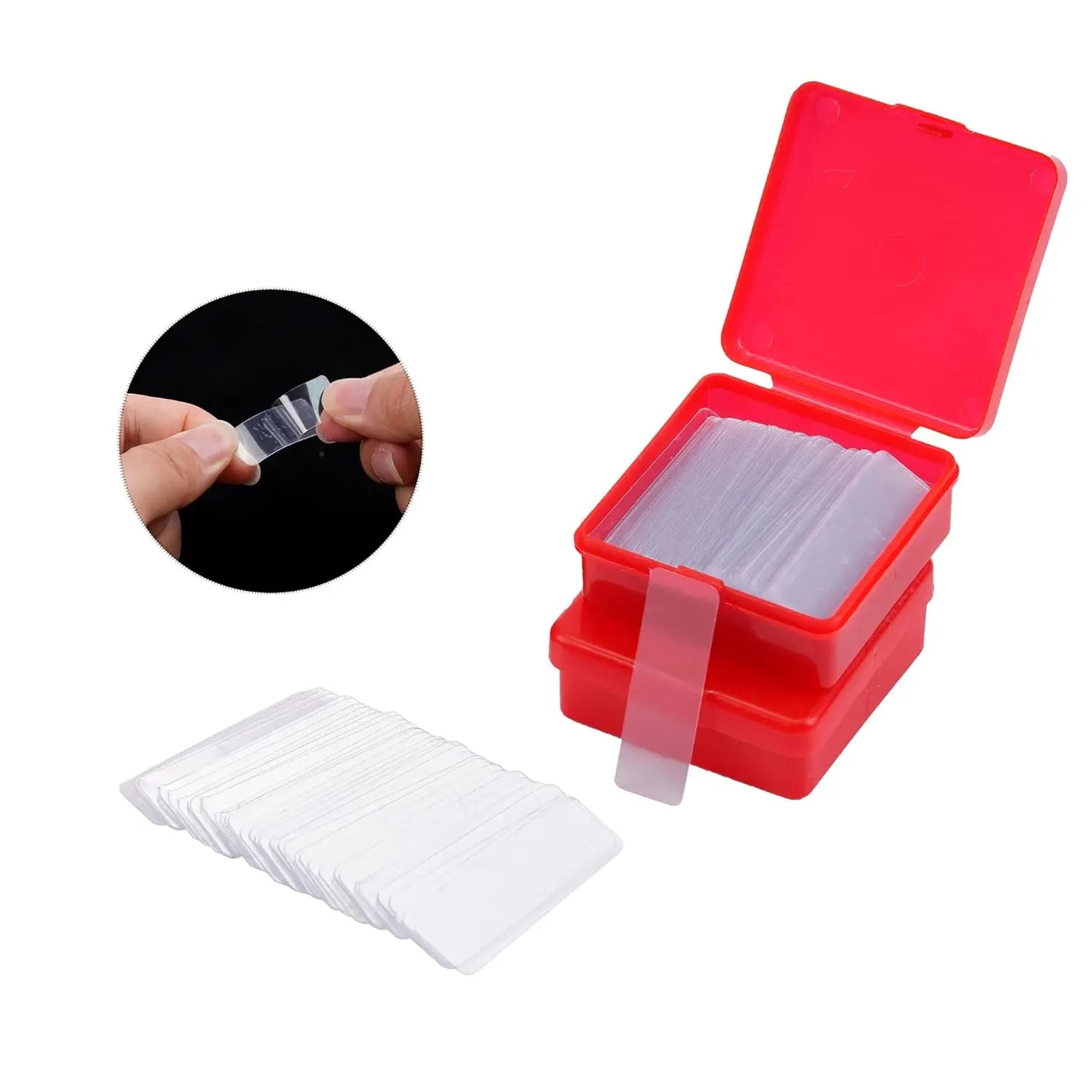 60-600PCS Double Sided Adhesive Tape No Trace Reusable Square Adhesive Mount Heavy Removable Transparent Wall Mount Sticker