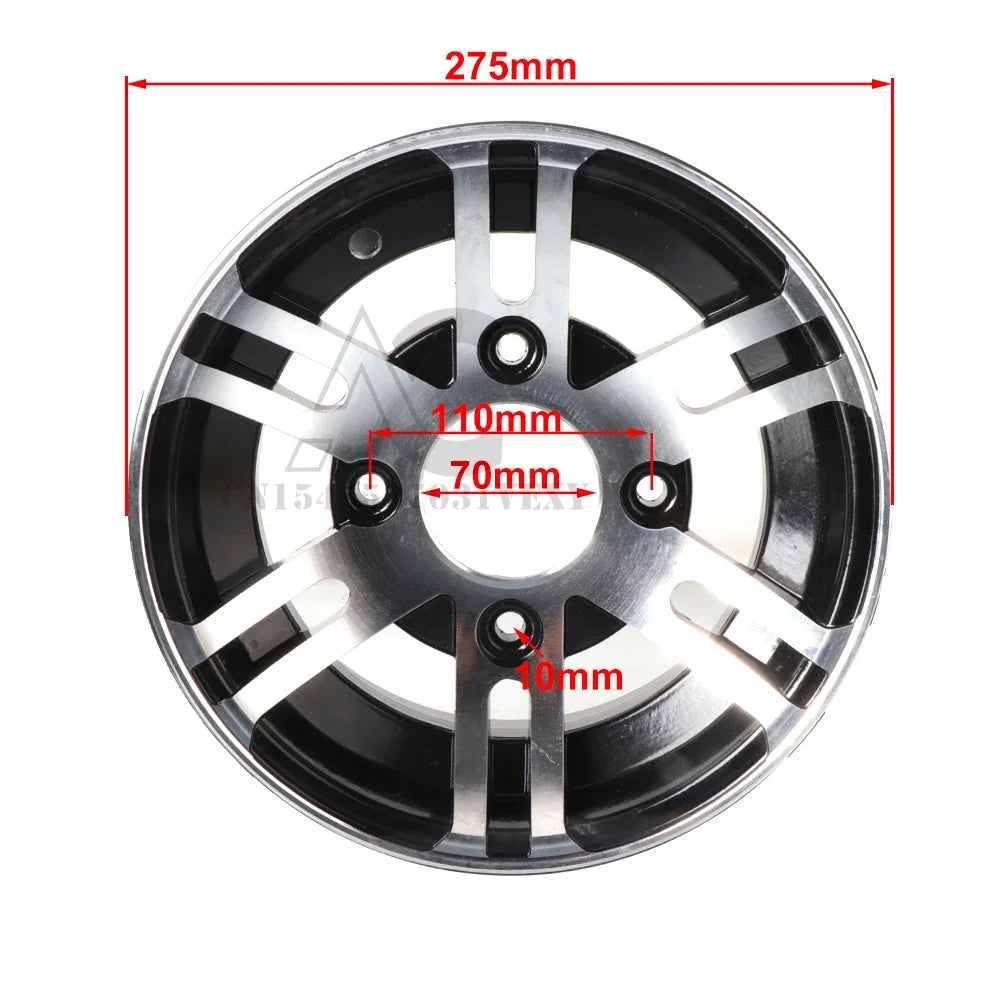 10-inch Aluminum Alloy Front and Rear Wheels for Four-wheel Vehicles, ATV, Go-karts, Tires22/20X10-10 23/21X7-10