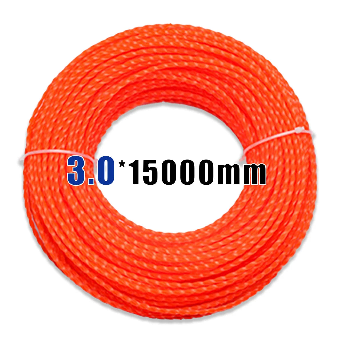 15m*2.4mm/2.7mm/3mm Mowing Nylon Grass Trimmer Rope Brush Cutter Strimmer Line Mowing Wire Lawn Mower Accessory