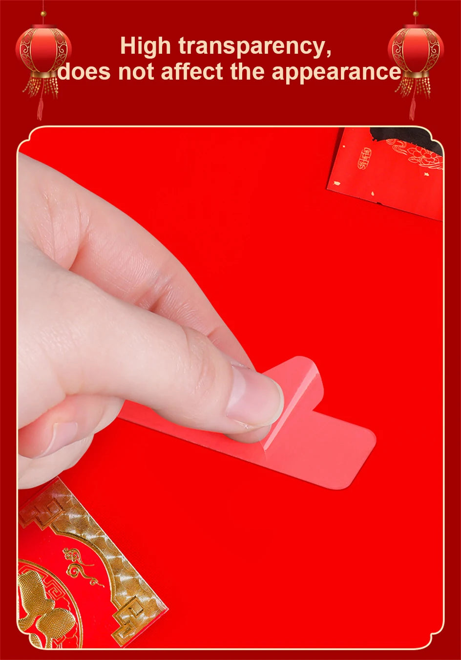 60-600PCS Double Sided Adhesive Tape No Trace Reusable Square Adhesive Mount Heavy Removable Transparent Wall Mount Sticker