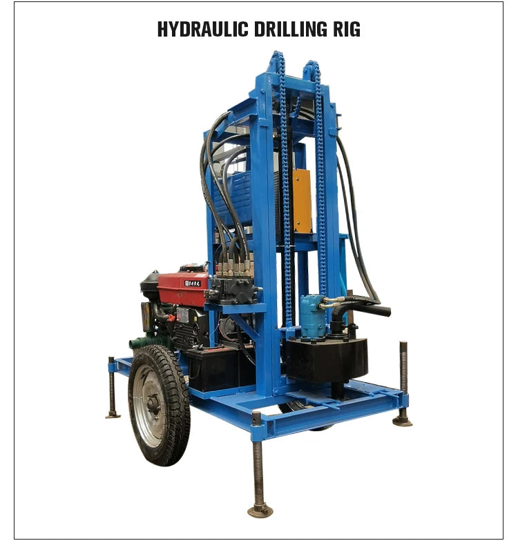 150m Electric Small Water Well Drilling Rig Machine