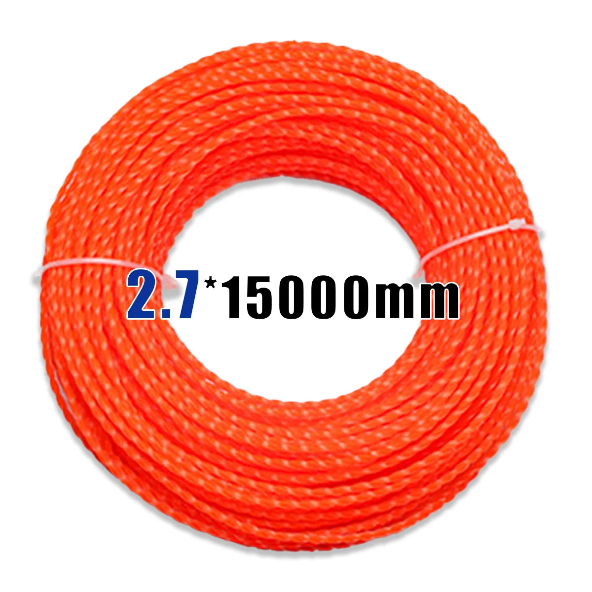 15m*2.4mm/2.7mm/3mm Mowing Nylon Grass Trimmer Rope Brush Cutter Strimmer Line Mowing Wire Lawn Mower Accessory