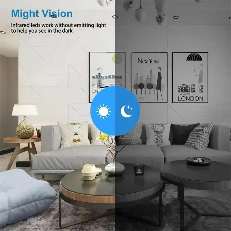 1080P Mini WiFi Camera with HD Night Vision, Home X5 Remote Monitoring for Kids, Pets, and Safety - Ideal Gift
