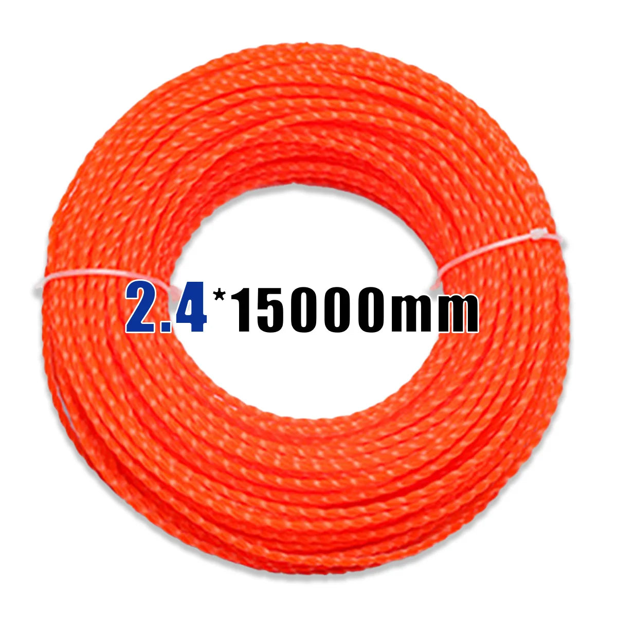15m*2.4mm/2.7mm/3mm Mowing Nylon Grass Trimmer Rope Brush Cutter Strimmer Line Mowing Wire Lawn Mower Accessory