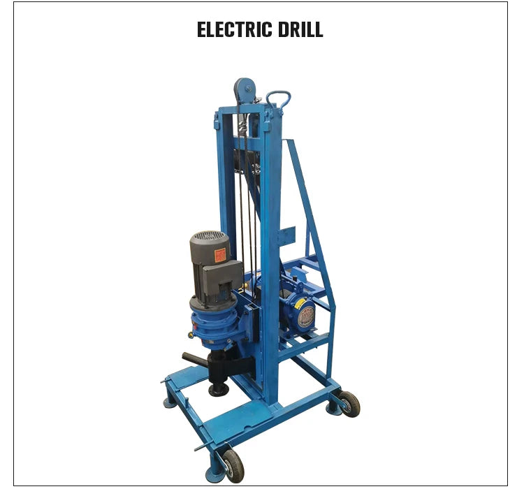 150m Electric Small Water Well Drilling Rig Machine