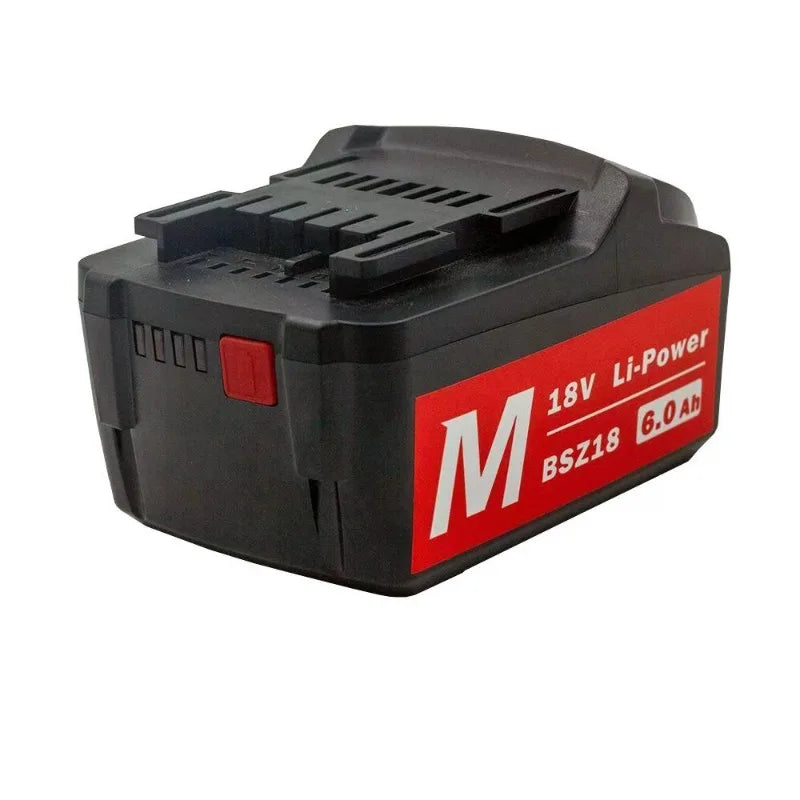 18V 6.0Ah Battery for Metabo Cordless Power Tool Drill Drivers Wrench Hammers for Metabo 18V Battery 6000mAh BSZ18 625591000