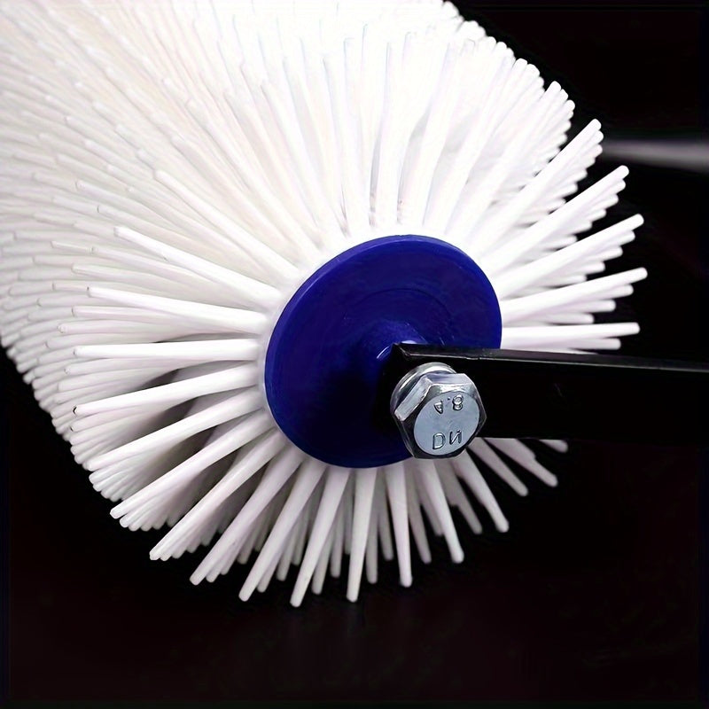 1pc 20inch Plastic Drum Brush, Epoxy Floor Construction Tool, Defoaming Needle Roller For Self-Leveling Cement, Deflation And Air Release With Tooth Height