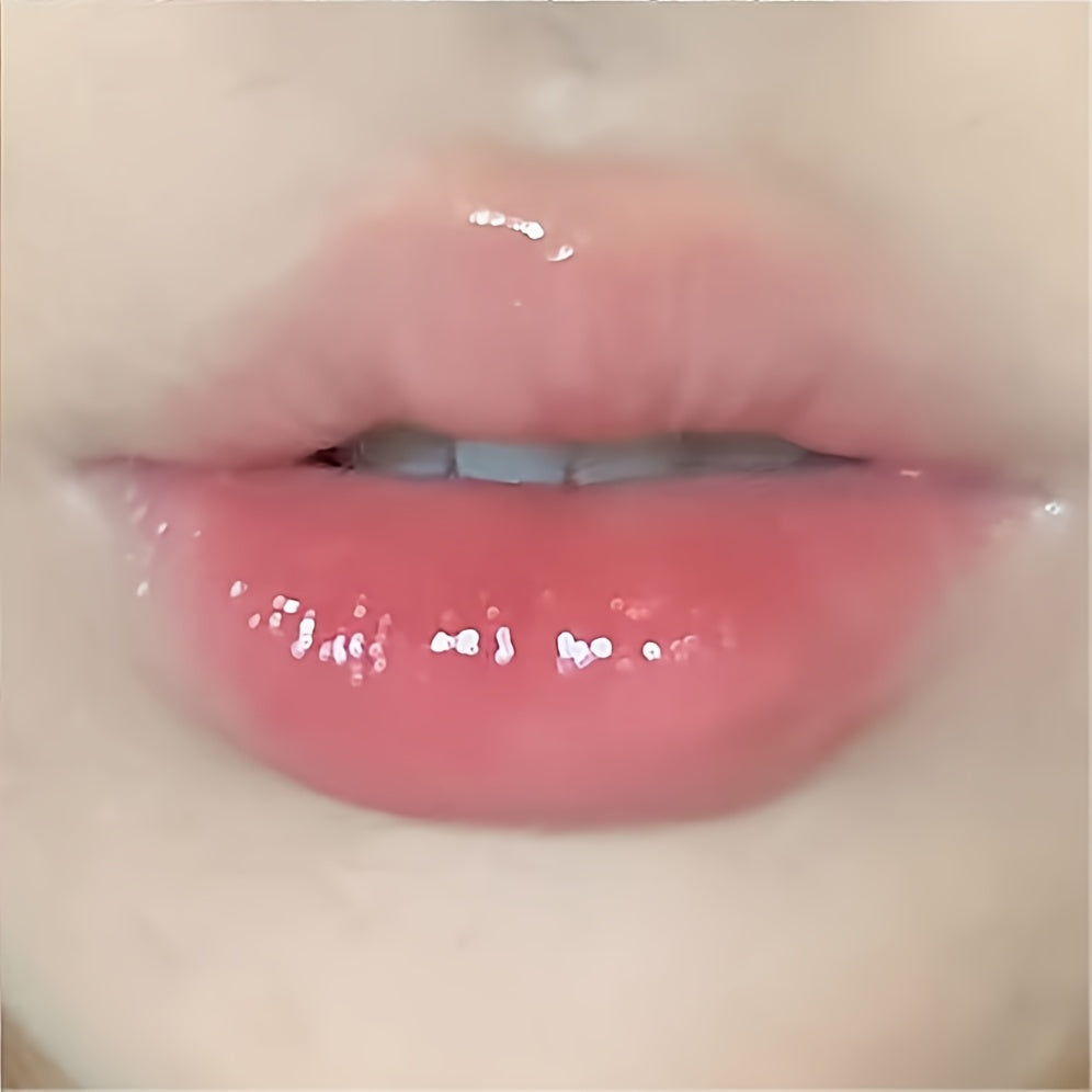 "Cappuvini Hydro-Glow Glassy Lip Gloss/Tint - Low Saturation, Bare-Face Friendly Lipstick For Students & Makeup Enthusiasts"