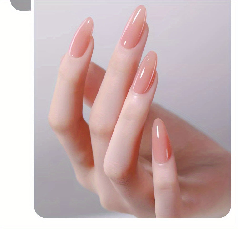 0.51oz Self-Leveling Gel Nail Polish, Clear Hard Gel Nail Extension, 3D Modelling, Rhinestone Glue, Soak Off UV Nail Gel Semi-Permanent Varnish