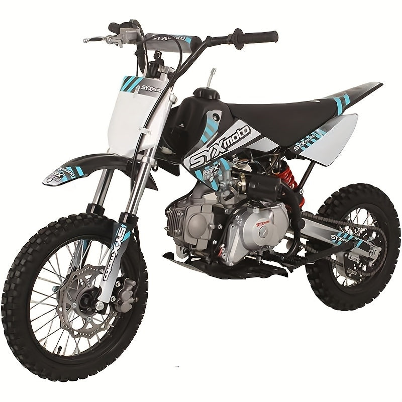 125cc Dirt Bike For Adults 4-Stroke Gas Powered Pit Bike Off Road Motorcycle, Fully Automatic Transmission, Max Speed 20mph, Motorcycle For Adults, Clearance And Closeout, Without Battery