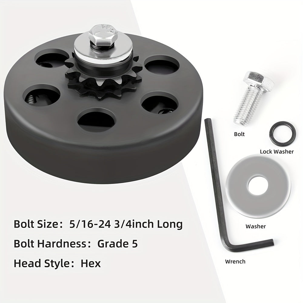 12 Tooth 3/4" Bore Centrifugal Clutch for Go Kart Minibike, #35 Chain, Riding Mowers, Snow Throwers by LotFancy