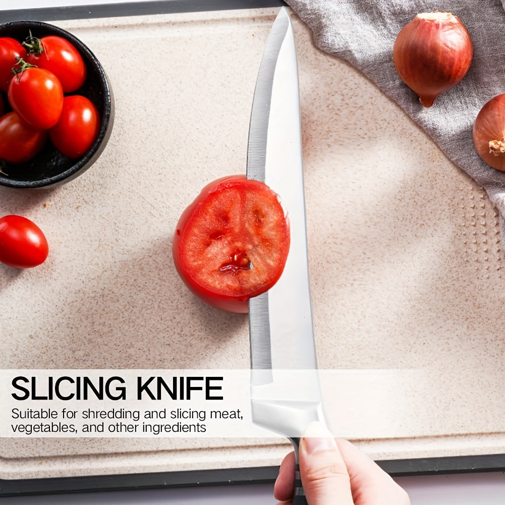 15-Piece Premium Stainless Steel Knife Set - Expertly Crafted, High Carbon, Rust-Resistant Blades with Balanced Handles - Complete Kitchen Collection Including Chefs Knife & Steak Knives in an Attractive Storage Block - Perfe
