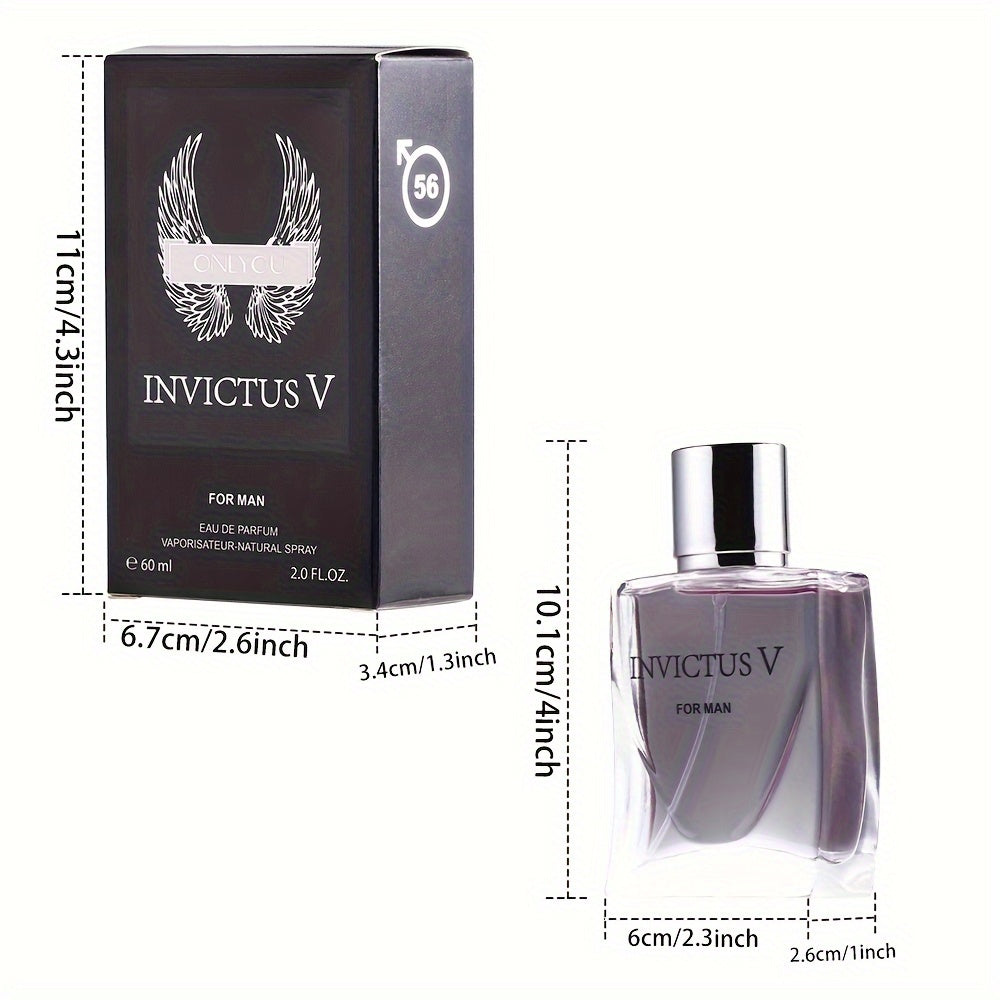 "Herbal" Invigorating 2.03oz Orange Blossom & Whiskey Amber Men'S Cologne - Fresh Floral Scent, Alcohol-Based, Talc-Free