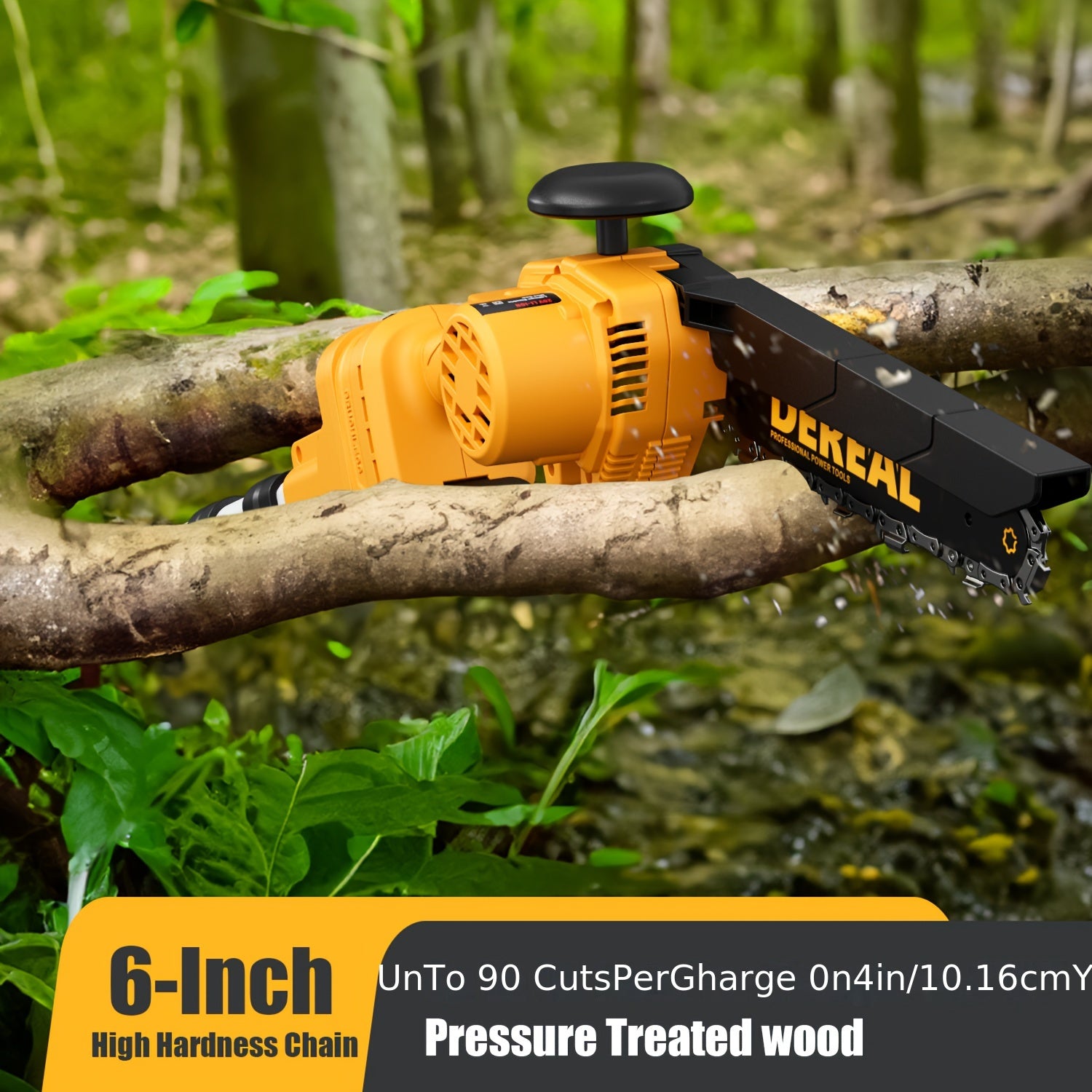 18ft Reach 2-in-1 Compact Pole Saw with 8" Brushless Chainsaw, 20V 4.0Ah Battery, Perfect for Tree Trimming and Wood Cutting - Ideal Christmas Gift