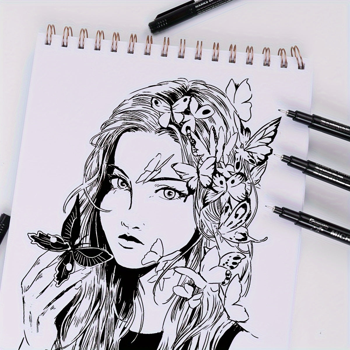 12pcs Black Needle Tube Pen - Perfect for Drawing Fine Lines and Detailed Artwork!