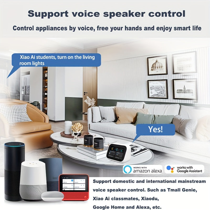 16A Wifi Smart Switch Mini - Compatible with Alexa and Google Home, Remote Control, Voice Control, DIY Mode, Delay Function, LAN Control - Ewelink Home Automation Timer Schedule, 2-Way Smart Circuit Breaker