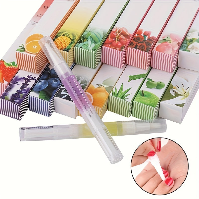 15 Scent Nail Nutrition Oil Pen, Cuticle Oil Pen Nail Revitalizer Oil Prevent Agnail Nail Polish For Daily Nail Care