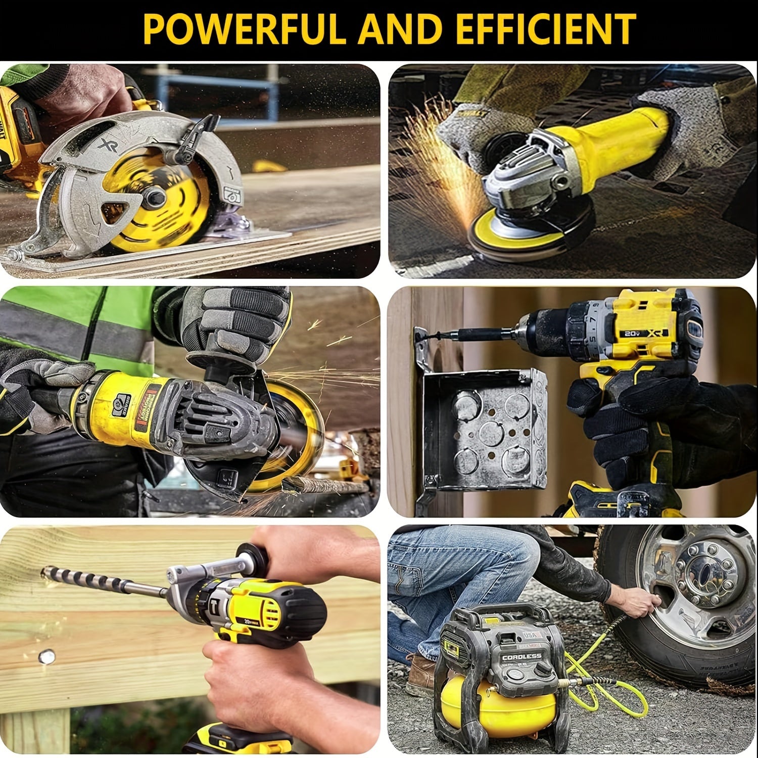 1/2/4PACK 8.0Ah 20v Replacement Li-ion Battery For Dewalt Cordless Power Tool Rechargeable XR Battery Packs Compatible With Dewalt DCB200 DCB204 DCB205 DCB206 DCB201 DCB203 DCB181 DCB180 20V DCB200 DCD DCF DCG Series Power To