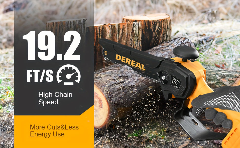 18ft Reach 2-in-1 Compact Pole Saw with 8" Brushless Chainsaw, 20V 4.0Ah Battery, Perfect for Tree Trimming and Wood Cutting - Ideal Christmas Gift