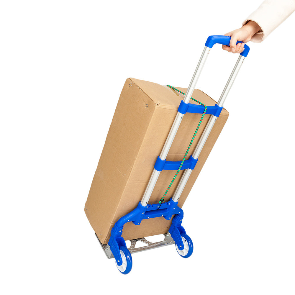 Folding Hand Truck Aluminum Portable Folding Hand Cart 165lbs Capacity Hand Cart and Dolly for Home, Auto, Office, Travel Use