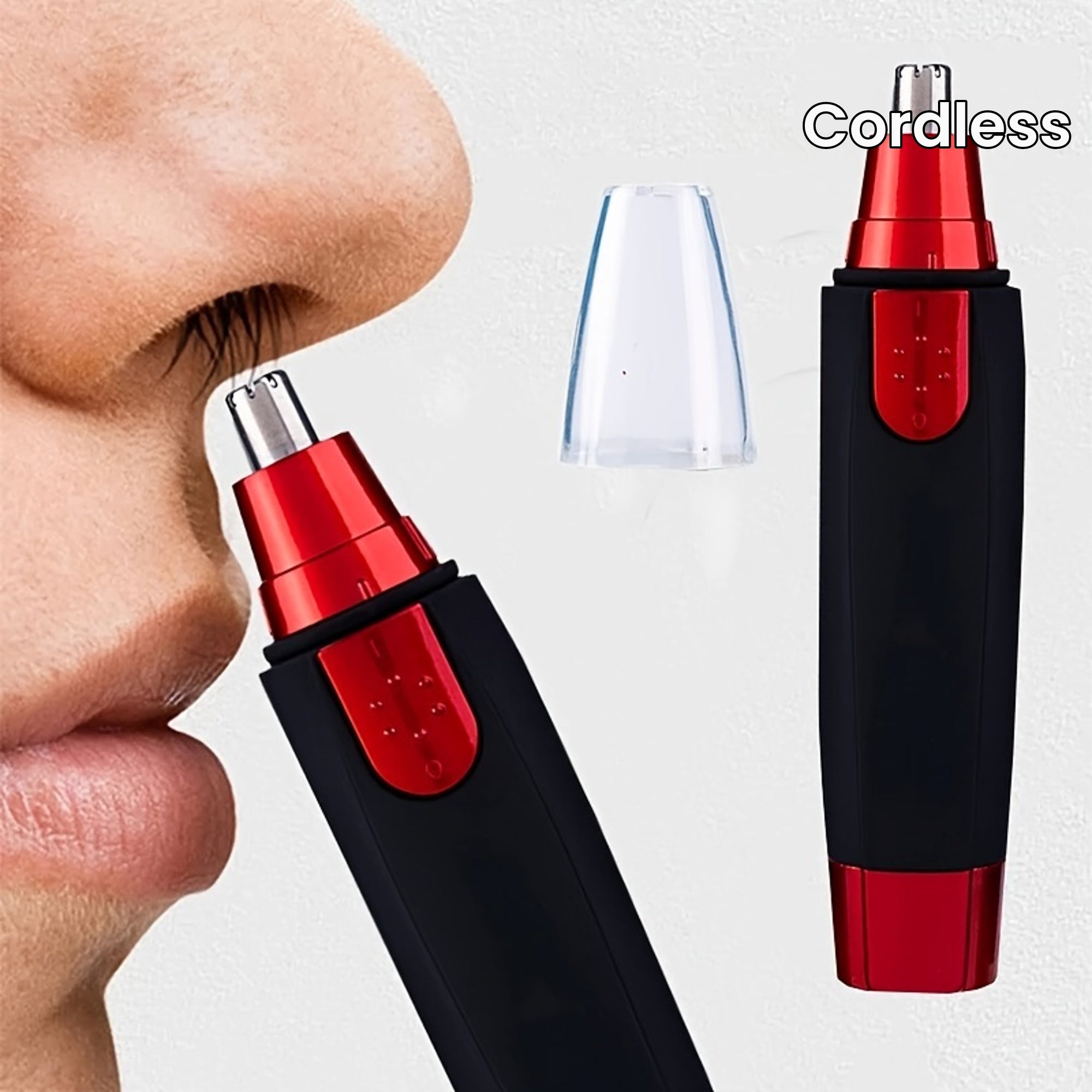 1pc Cordless Nose And Ear Hair Trimmer For Painless Facial And Eyebrow Grooming, Nose And Ear Cleaning Trimmer Razor Father's Day Gift