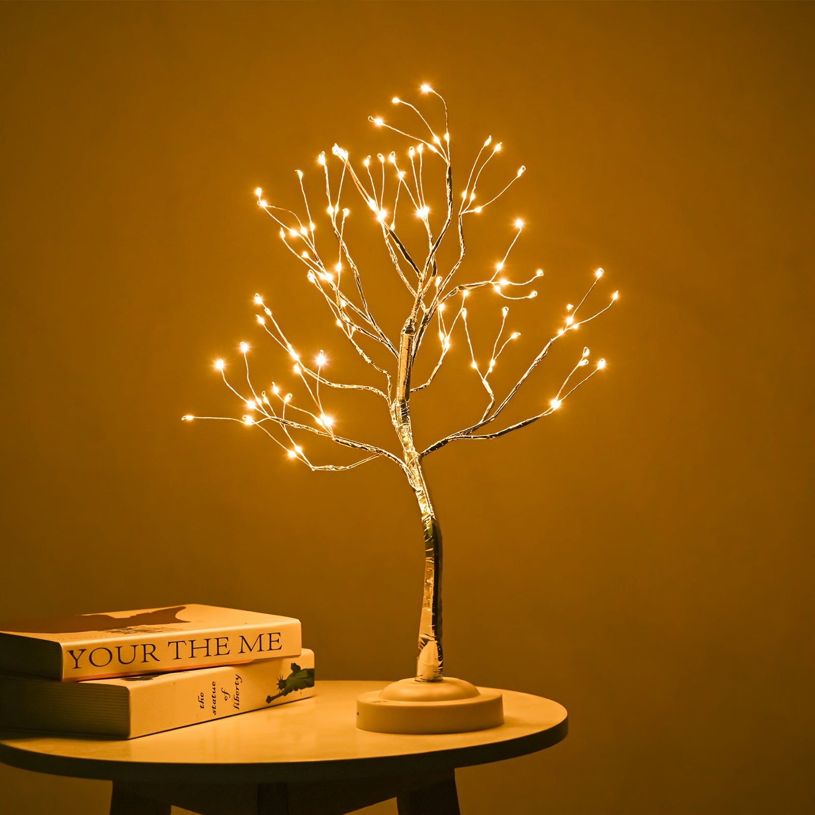 1pc 20-Inch LED Tree Light with 108 Color-Changing LEDs, Battery Powered, Timer Function, Remote Control, and Adjustable Arm for Party, Yard, Bar, Christmas, Halloween, Festival, and Eid Al-Adha Decorations