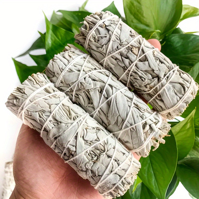 1 Set Herbal Aromatherapy Bundle, Sage, Mugwort, Lavender, Rosemary Sticks, Natural Smudge Sticks for Spiritual Energy Cleaning, Positive Vibes, Home & Kitchen Decor, Ideal for Christmas, Halloween, Easter, Hanukkah, Thanksgi