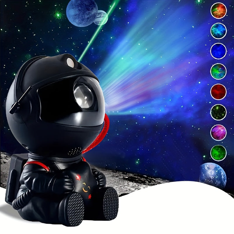 1pc Astronaut Star Projector Galaxy Night Light, Sky Decor Lamp For Bedroom Christmas, Small &  Bright Cute Astronaut LED Lights, Space Nebula Starry Cloud With Remote Control