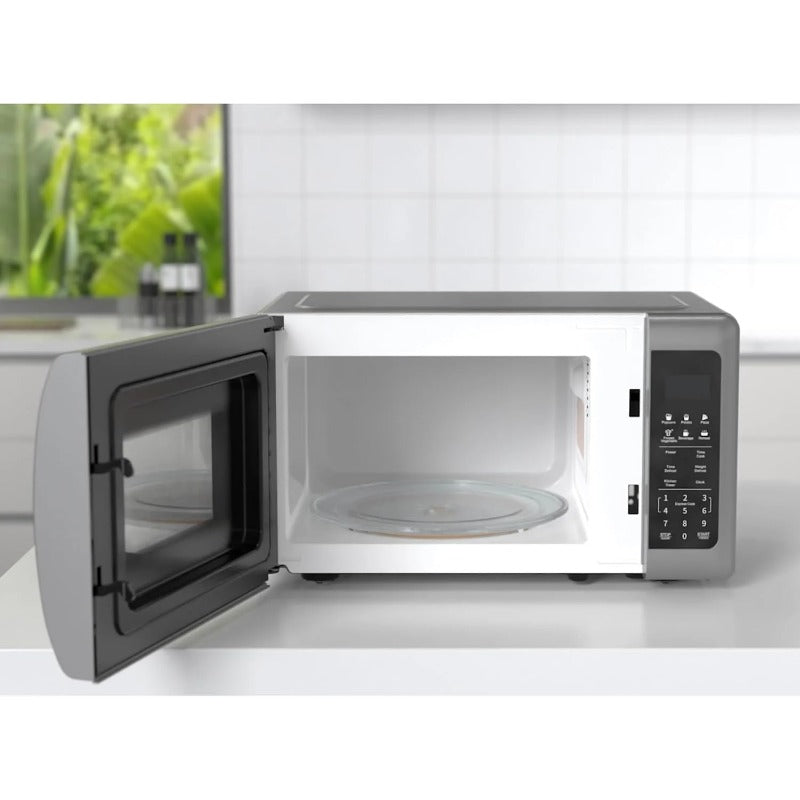 0.7 Cu Ft Silver Mirror Finish, Countertop Microwave Oven