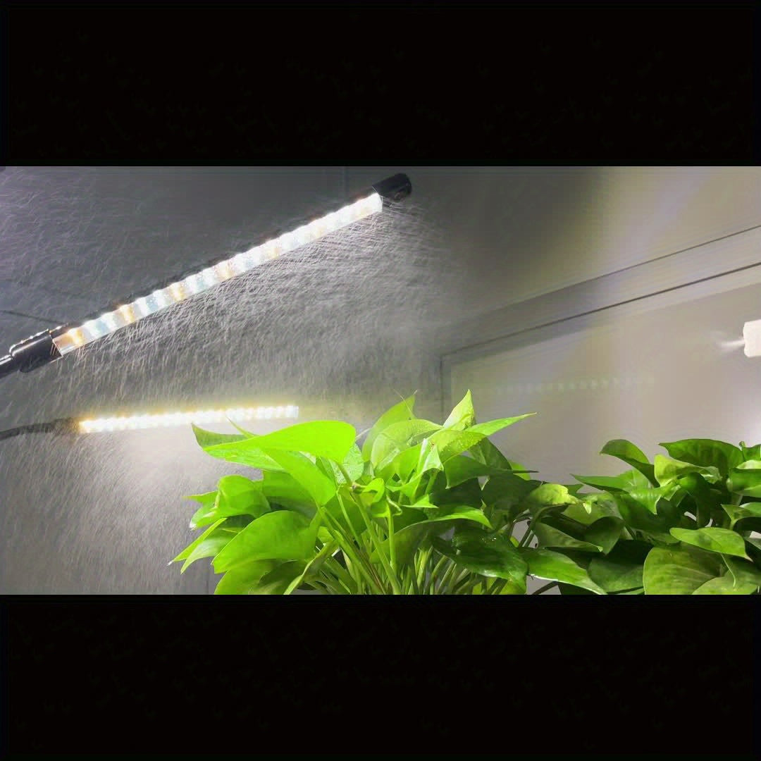 10 Dimmable Brightness Grow Light with Stand, Adjustable Gooseneck, 3 Switch Modes, 3/9/12H Timer, White and Warm White Spectrum for Indoor Plants