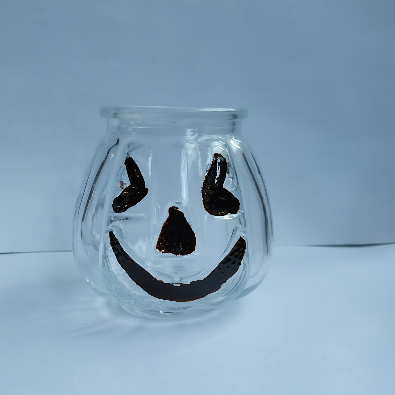 "Harvest Moon" Halloween Party Essentials: 6.42oz Pumpkin-Themed Glassware Set - Includes Dessert, Beverage, Cocktail Cups & Hydroponic Planter - Perfect For Home Decor & Gatherings
