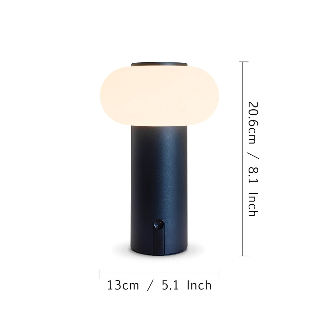 1 Piece Creative LED Mushroom Lamp, Wireless Table Lamp, USB Rechargeable Battery (Charge your cell phone in case of emergency), Touch Control Dimming Night Light, Multi-functional Lighting, Suitable for Restaurant, Party, Ou