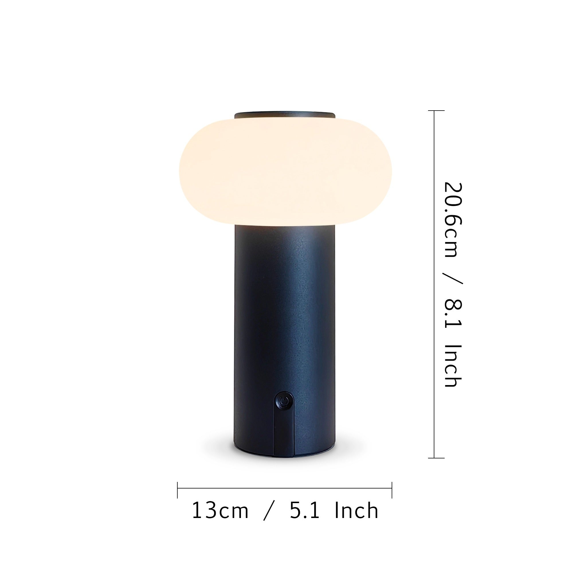1 Piece Creative LED Mushroom Lamp, Wireless Table Lamp, USB Rechargeable Battery (Charge your cell phone in case of emergency), Touch Control Dimming Night Light, Multi-functional Lighting, Suitable for Restaurant, Party, Ou