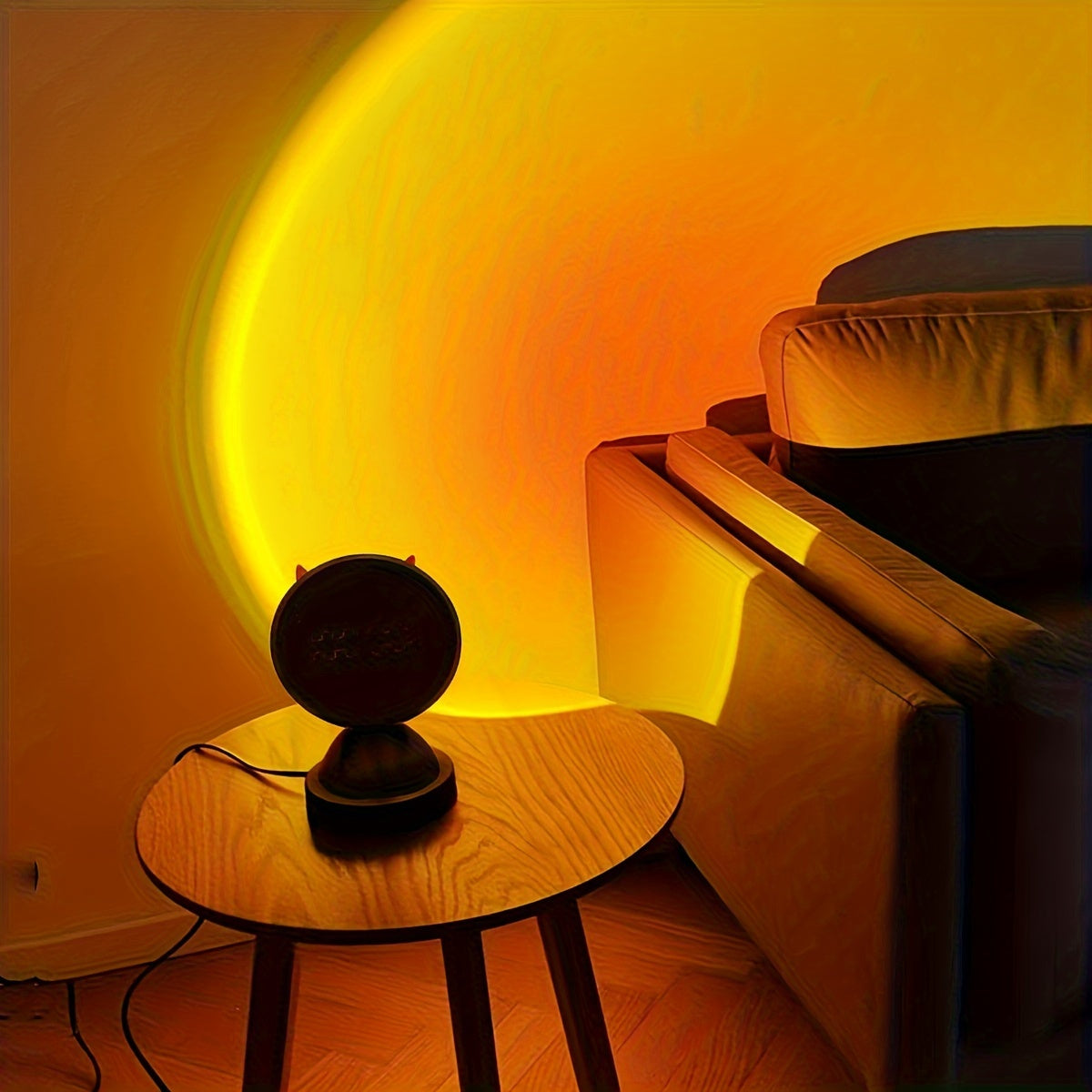 1pc 16 Colors USB Led Sunset Spotlight, Remote Control