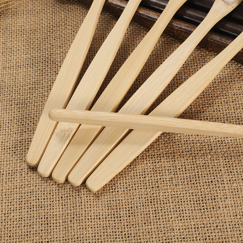 10 Pcs Bamboo Toothbrush Sets Natural Wooden Soft Fur Tooth Brush Eco-friendly Black White Toothbrushes Teeth Cleaning Tools