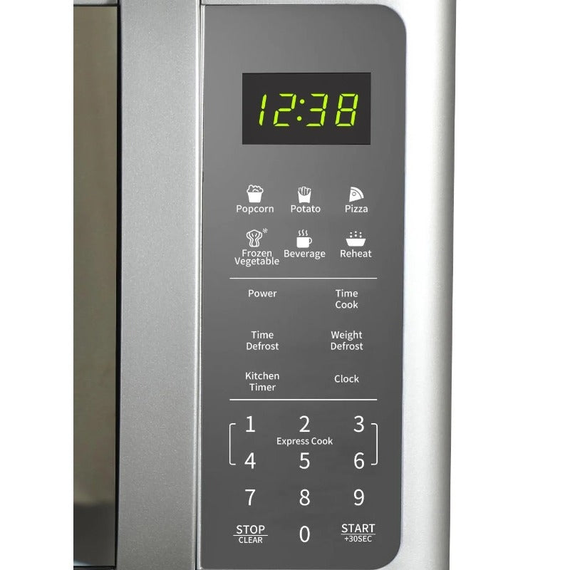 0.7 Cu Ft Silver Mirror Finish, Countertop Microwave Oven